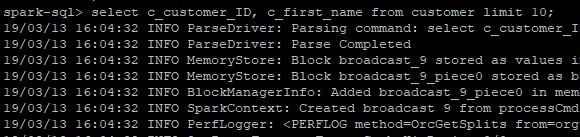 Running Spark Sql From Command Line