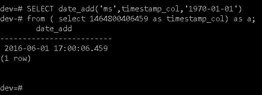 Convert Unix Epoch Time Into Redshift Timestamps - Dwgeek.Com